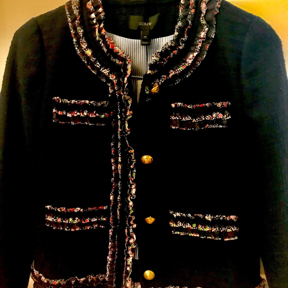 NWT JCrew blazer with Liberty accents. Size 00.